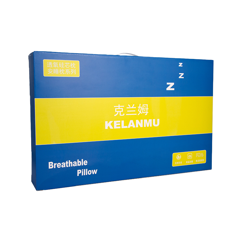 Blue Adult High and Low Pillow